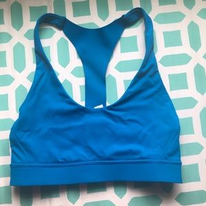 Blue lulu lemon sports bra